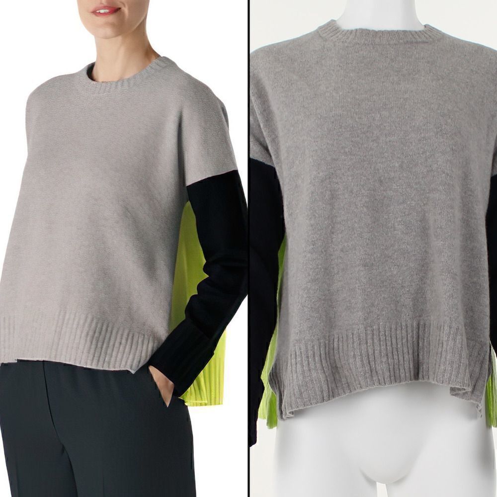Whistles Freida Colorblocked Wool Sweater